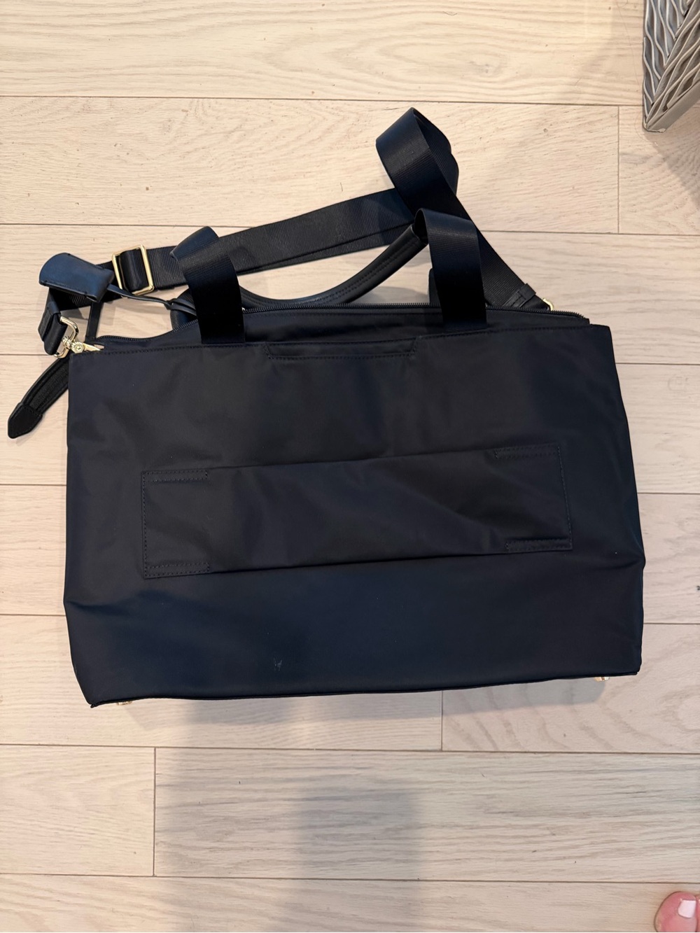 Tumi Black Nylon Catarina Medium Tote with Gold Hardware - Picture 7 of 7